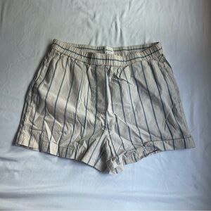 Wilfred Beige and Blue Striped Women's Shorts